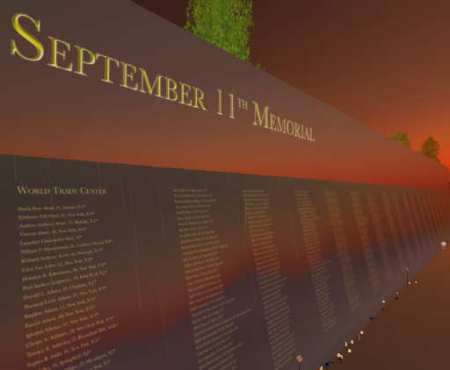 September 11 Memorial wall